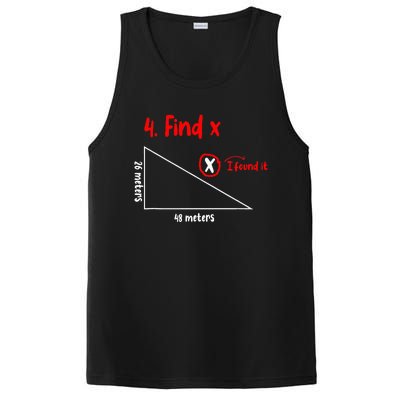 Funny Math Find X Diagram Triangle Lover PosiCharge Competitor Tank