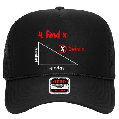 Funny Math Find X Diagram Triangle Lover Trucker Hat