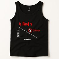 Funny Math Find X Diagram Triangle Lover Tank Top