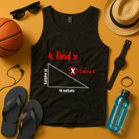 Funny Math Find X Diagram Triangle Lover Tank Top