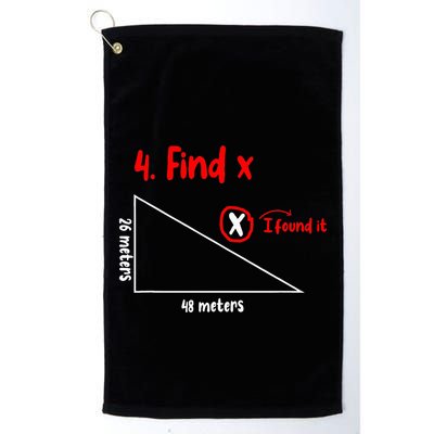 Funny Math Find X Diagram Triangle Lover Golf Towel