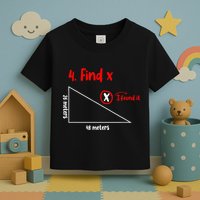 Funny Math Find X Diagram Triangle Lover Toddler T-Shirt