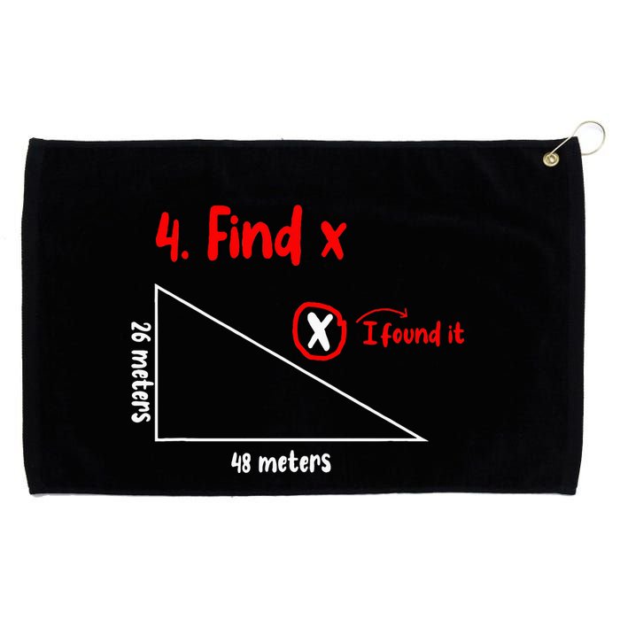 Funny Math Find X Diagram Triangle Lover Grommeted Golf Towel