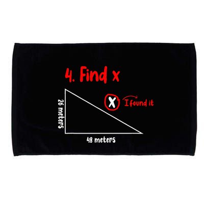 Funny Math Find X Diagram Triangle Lover Microfiber Hand Towel
