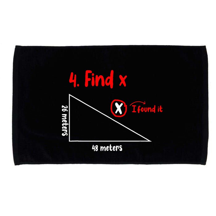 Funny Math Find X Diagram Triangle Lover Microfiber Hand Towel