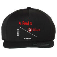 Funny Math Find X Diagram Triangle Lover Wool Snapback Cap