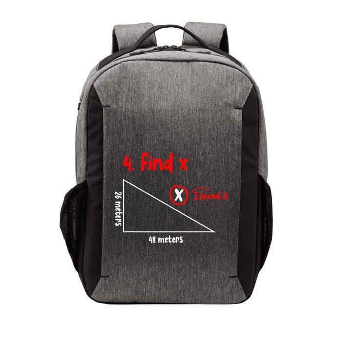 Funny Math Find X Diagram Triangle Lover Vector Backpack