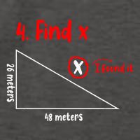 Funny Math Find X Diagram Triangle Lover Vector Backpack