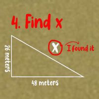 Funny Math Find X Diagram Triangle Lover Garment-Dyed Women's Muscle Tee