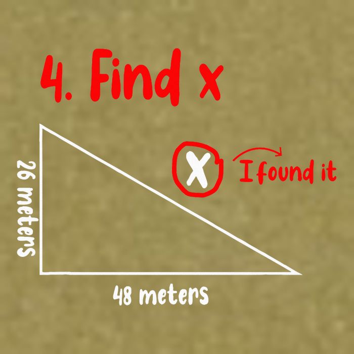 Funny Math Find X Diagram Triangle Lover Garment-Dyed Women's Muscle Tee