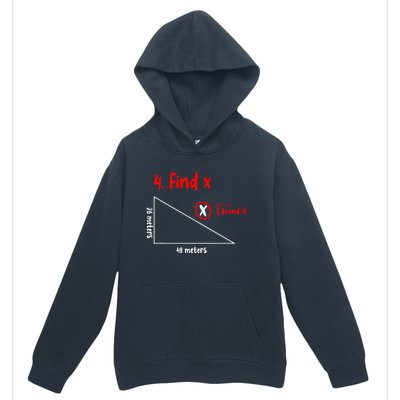 Funny Math Find X Diagram Triangle Lover Urban Pullover Hoodie