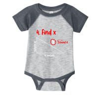 Funny Math Find X Diagram Triangle Lover Infant Baby Jersey Bodysuit