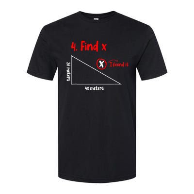 Funny Math Find X Diagram Triangle Lover Softstyle CVC T-Shirt