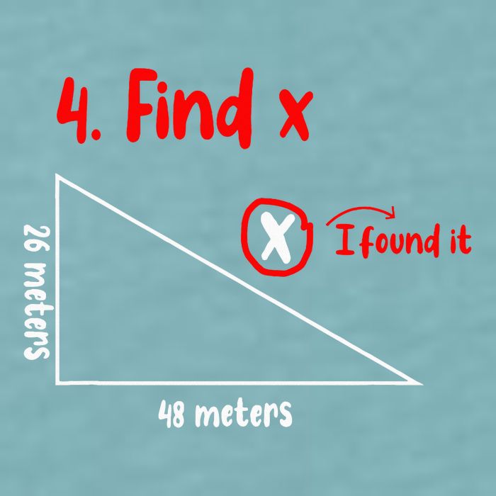 Funny Math Find X Diagram Triangle Lover Sueded Cloud Jersey T-Shirt