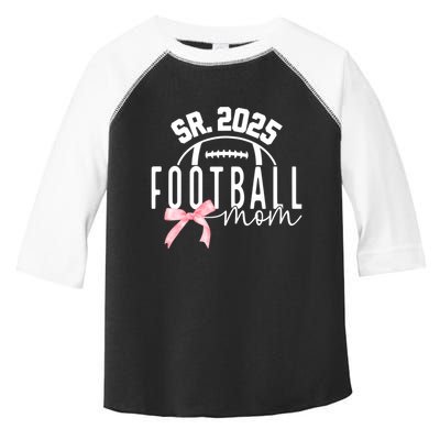 Football Mom For High College Football Mama Senior 2025 Funny Gift Toddler Fine Jersey T-Shirt