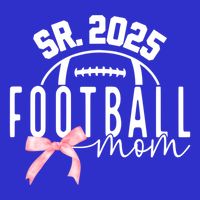Football Mom For High College Football Mama Senior 2025 Funny Gift Hoodie