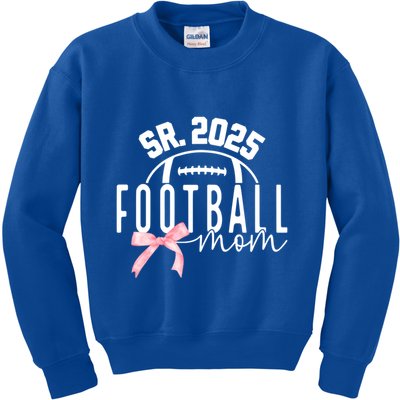 Football Mom For High College Football Mama Senior 2025 Funny Gift Kids Sweatshirt