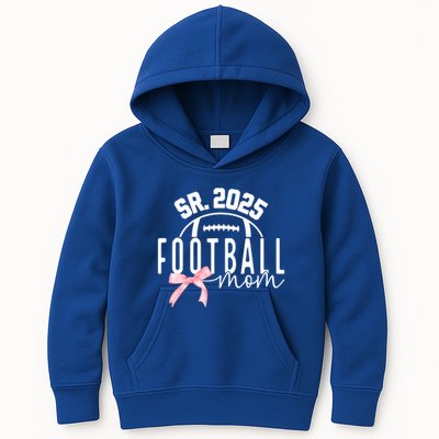 Football Mom For High College Football Mama Senior 2025 Funny Gift Kids Hoodie