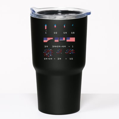 Funny Math Fraction Fireworks Teacher Patriotic Usa 4th Tumbler