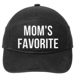 Funny MomS Favorite 7-Panel Snapback Hat