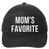 Funny MomS Favorite 7-Panel Snapback Hat