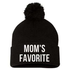 Funny MomS Favorite Pom Pom 12in Knit Beanie