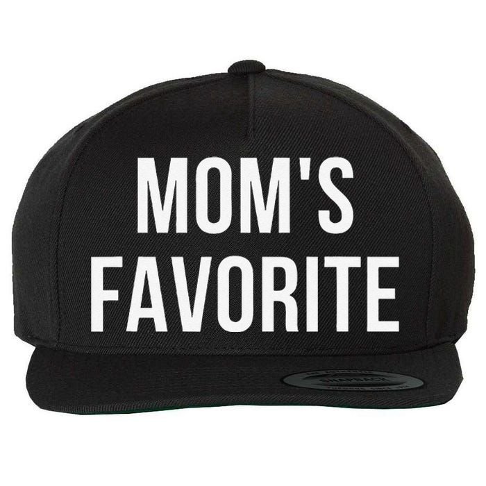 Funny MomS Favorite Wool Snapback Cap