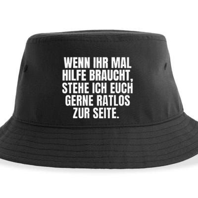 Funny Motif Funny Saying Funny Sustainable Bucket Hat