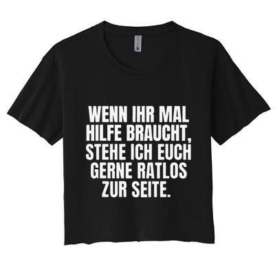 Funny Motif Funny Saying Funny Crop Top