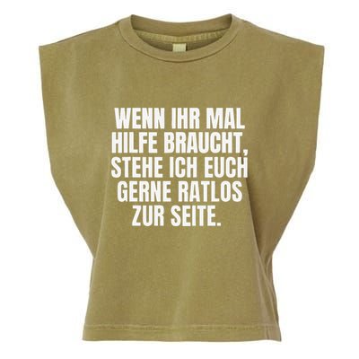 Funny Motif Funny Saying Funny Garment-Dyed Women's Muscle Tee