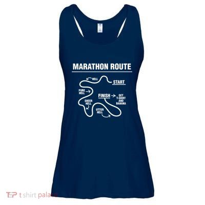 Funny Marathon Ladies Essential Flowy Tank