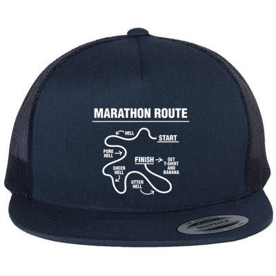 Funny Marathon Flatbill Hat