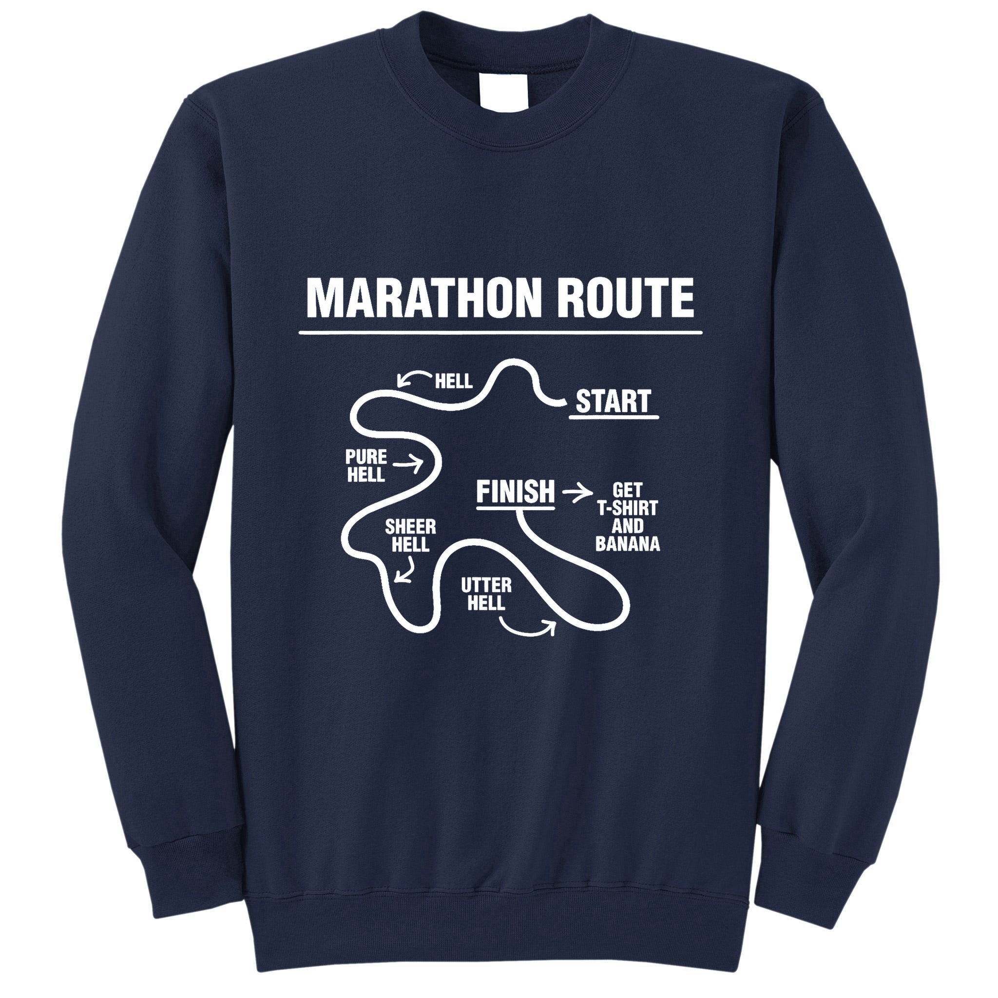 Funny Marathon Tall Sweatshirt