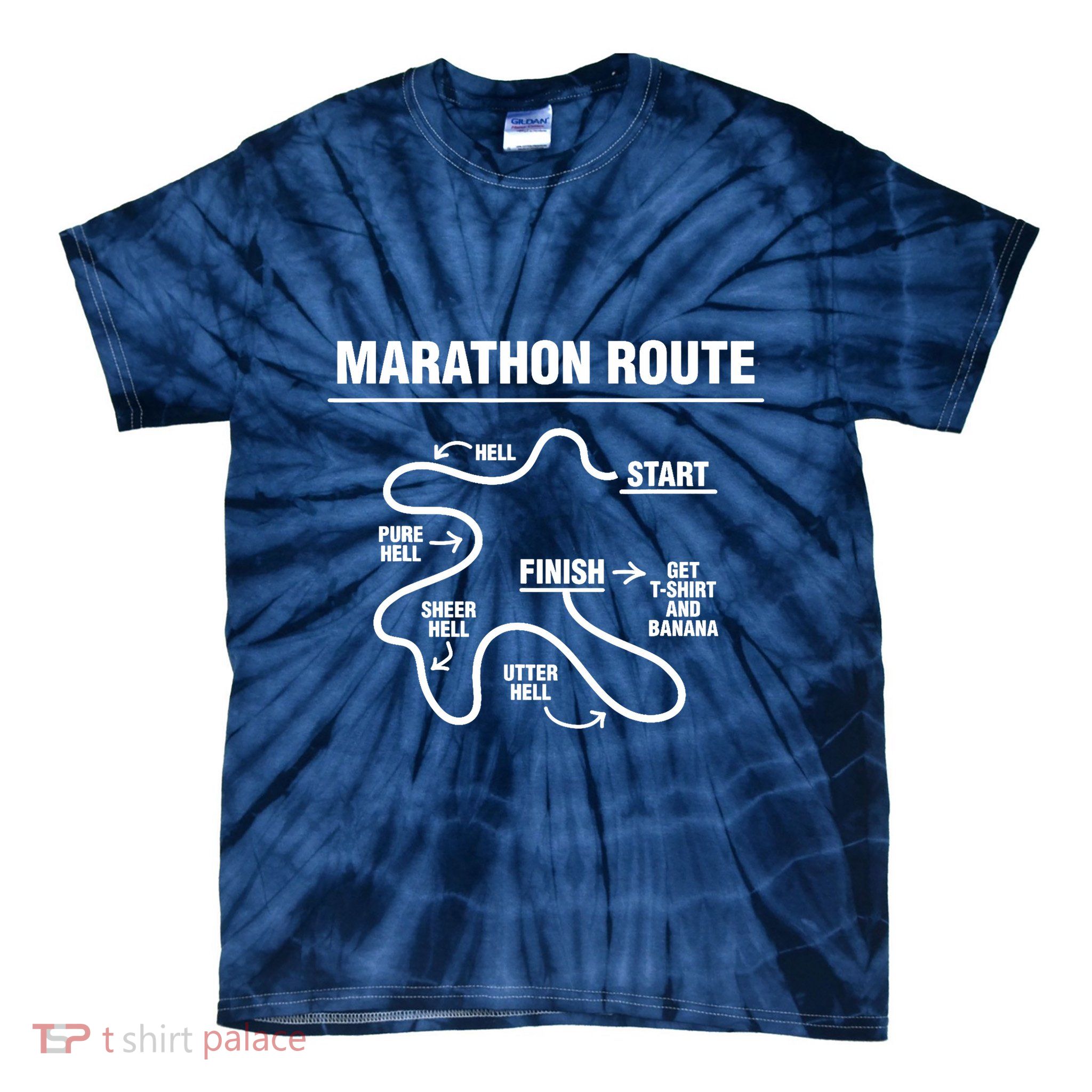 Funny Marathon Tie-Dye T-Shirt