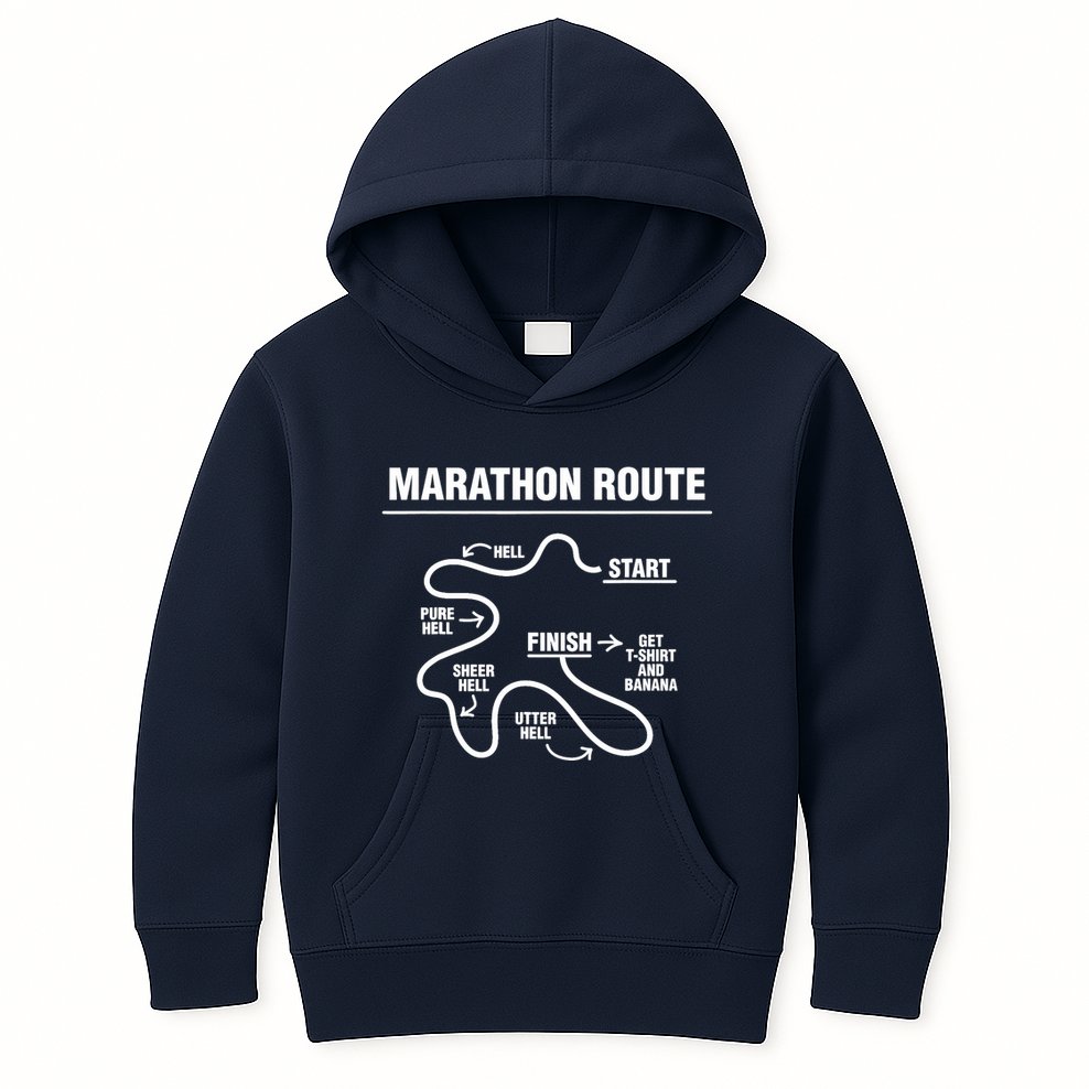 Funny Marathon Kids Hoodie