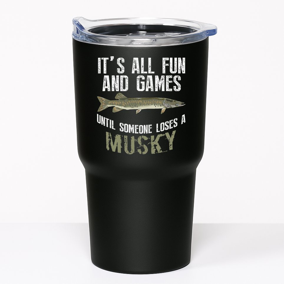 Funny Musky Fishing Muskellunge Freshwater Fish Angler Gift Tumbler