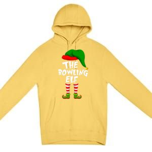 Funny Matching Family Christmas The Bowling Elf Great Gift Premium Pullover Hoodie