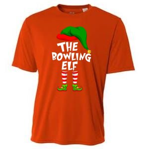 Funny Matching Family Christmas The Bowling Elf Great Gift Cooling Performance Crew T-Shirt