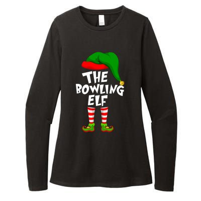 Funny Matching Family Christmas The Bowling Elf Great Gift Womens CVC Long Sleeve Shirt