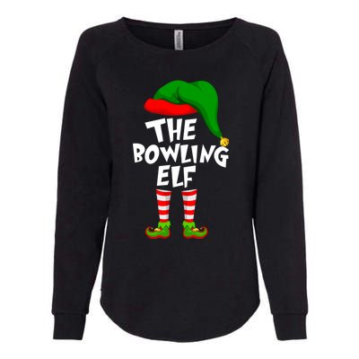 Funny Matching Family Christmas The Bowling Elf Great Gift Womens California Wash Sweatshirt