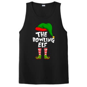 Funny Matching Family Christmas The Bowling Elf Great Gift PosiCharge Competitor Tank