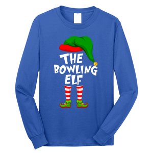 Funny Matching Family Christmas The Bowling Elf Great Gift Long Sleeve Shirt