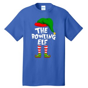 Funny Matching Family Christmas The Bowling Elf Great Gift Tall T-Shirt