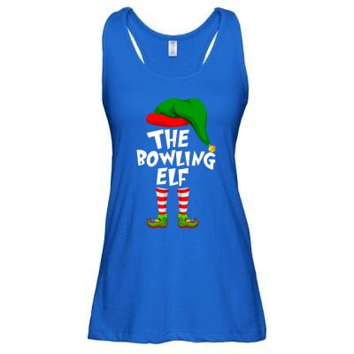 Funny Matching Family Christmas The Bowling Elf Great Gift Ladies Essential Flowy Tank