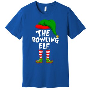 Funny Matching Family Christmas The Bowling Elf Great Gift Premium T-Shirt