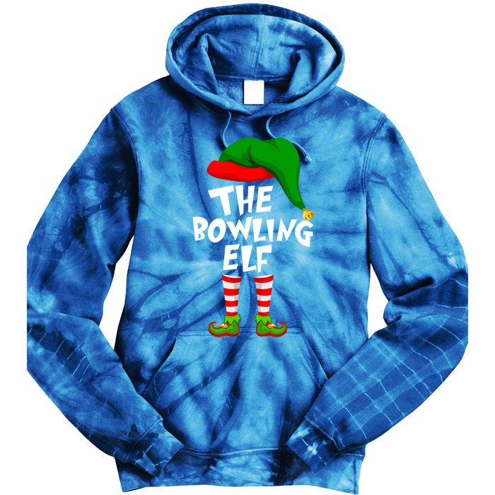 Funny Matching Family Christmas The Bowling Elf Great Gift Tie Dye Hoodie