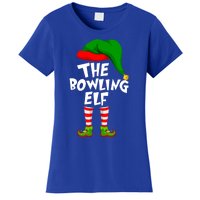 Funny Matching Family Christmas The Bowling Elf Great Gift Women's T-Shirt