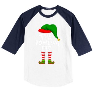 Funny Matching Family Christmas The Bowling Elf Great Gift Baseball Sleeve Shirt