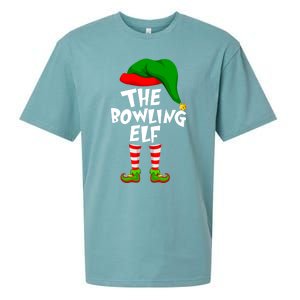 Funny Matching Family Christmas The Bowling Elf Great Gift Sueded Cloud Jersey T-Shirt