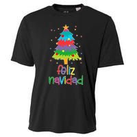 Family Matching Feliz Navidad Spanish Mexican Christmas Cooling Performance Crew T-Shirt